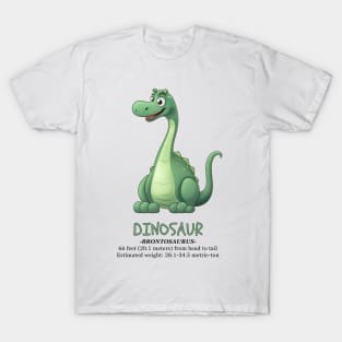 Cute Dinosaur Brontosaurus T-shirt T-Shirt